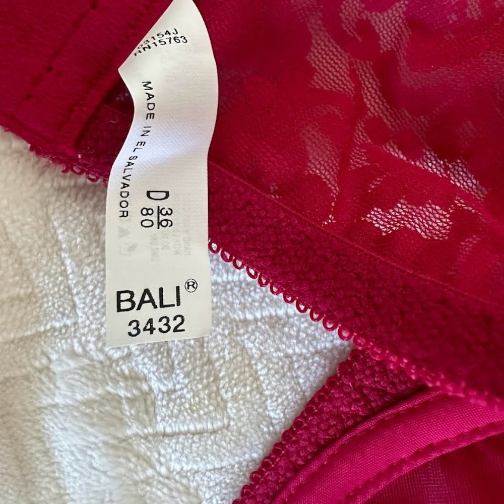 Hot Pink Lace underwire Bra 36D - Picture 3 of 4